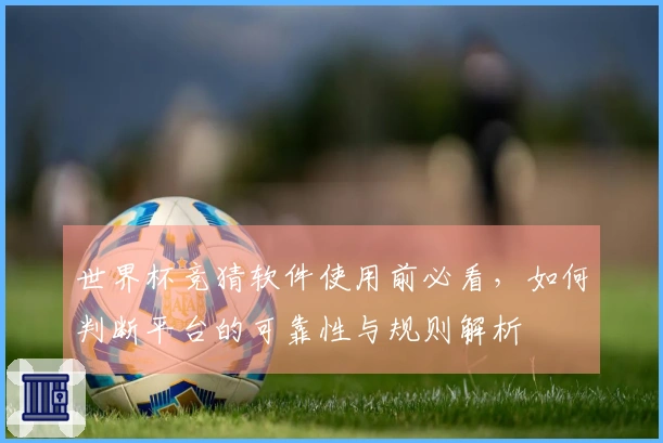 世界杯竞猜软件使用前必看，如何判断平台的可靠性与规则解析